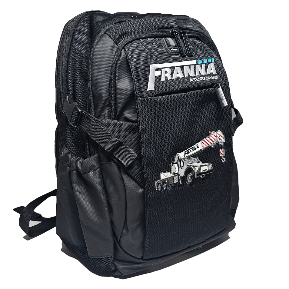 terex backpack with franna embroidery