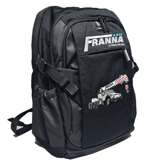 terex backpack with franna embroidery